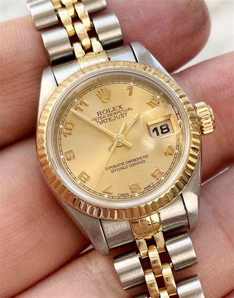 rolex datejust damen gold silber|rolex datejust price uk.